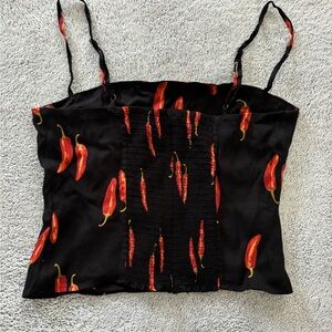 Reformation Hot Sauce Chili pepper tank